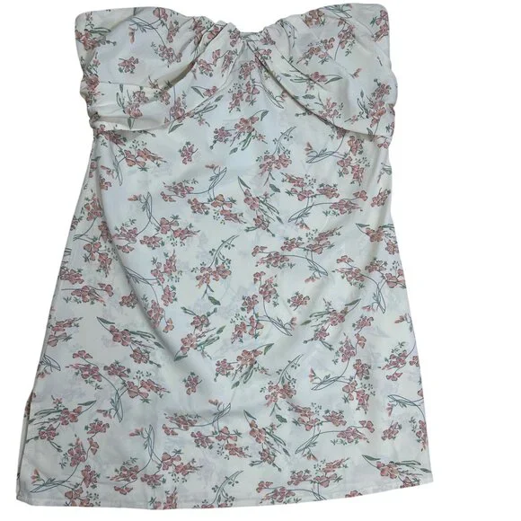 NWT Princess Polly Irena Strapless Floral Mini Dress Size 10 - Picture 6 of 8